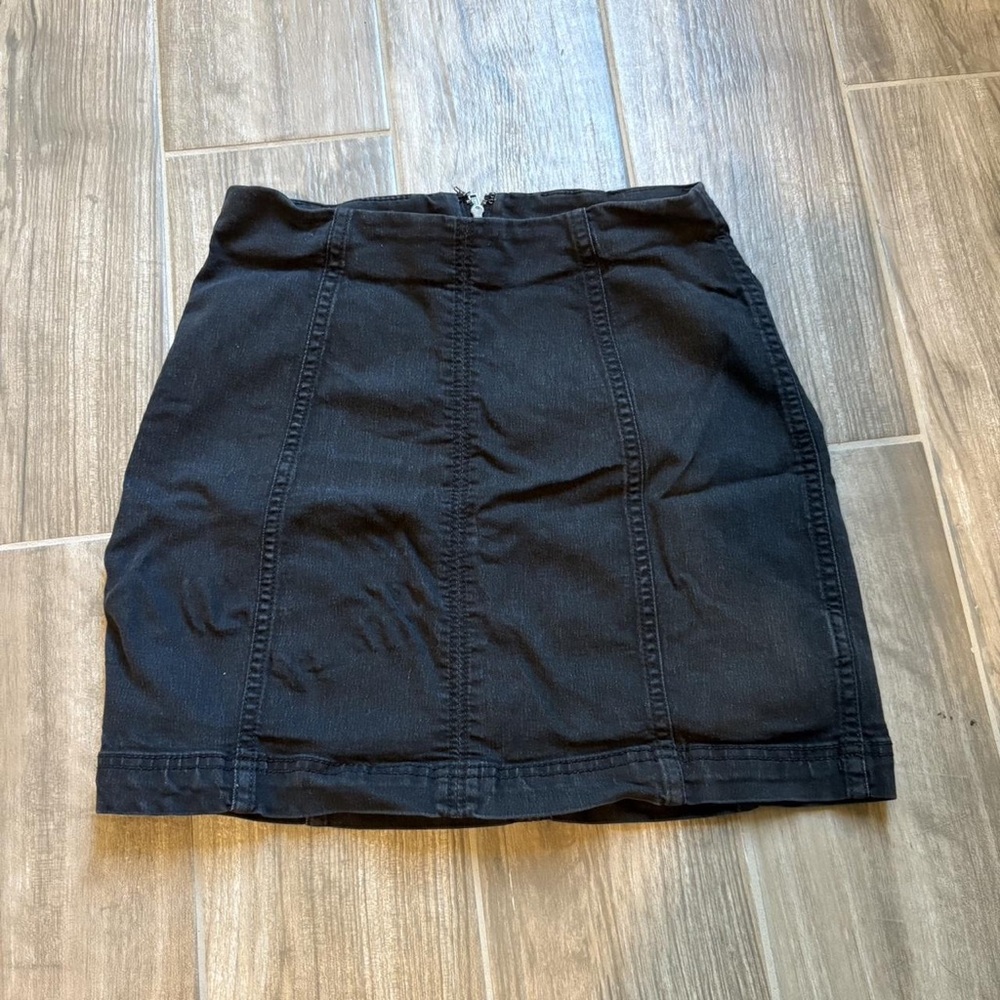 Free People Black Pencil Skirt